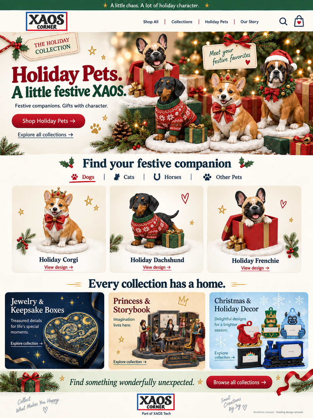 Holiday Frenchie, Dachshund, Corgi and Boxer figurines among Christmas presents