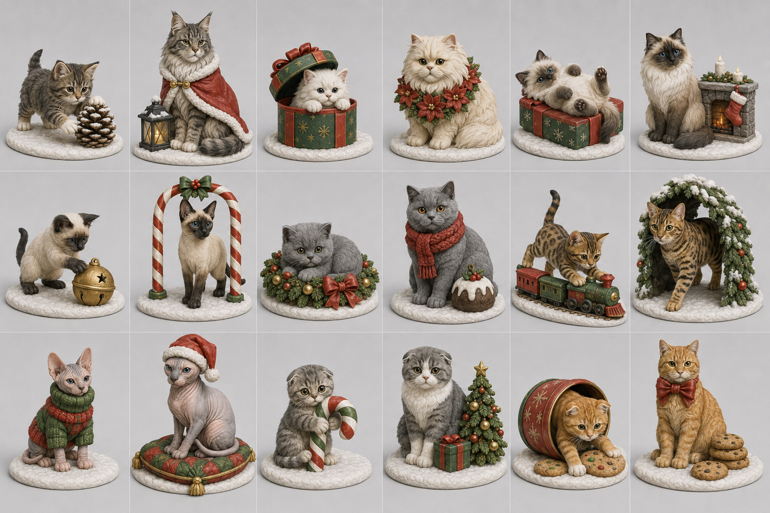 Holiday Maine Coon concept artwork