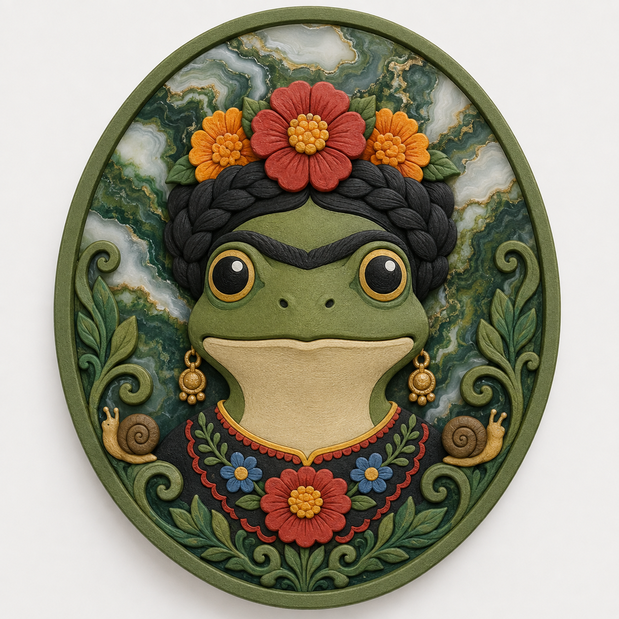 Frog Floral Medallion concept artwork