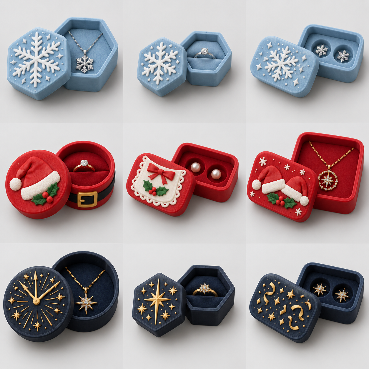 Snowflake Necklace Box concept artwork