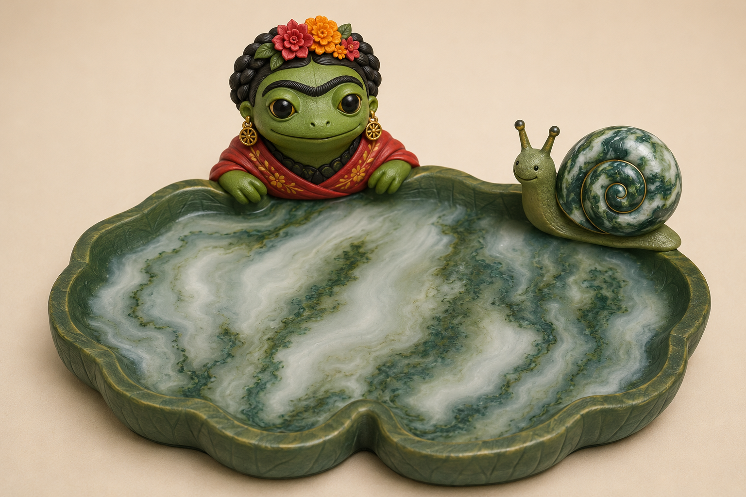 Moss Agate Lily Pad Dish concept artwork
