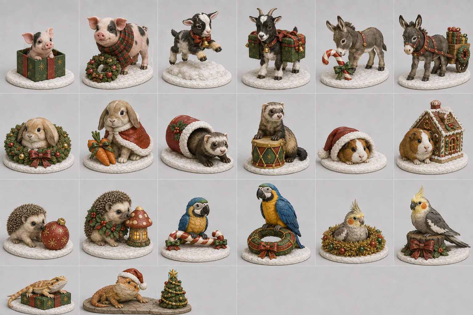Holiday Holland Lop concept artwork